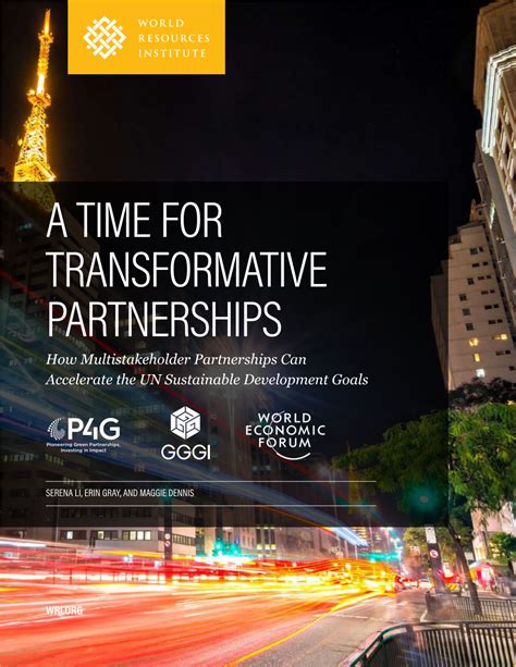 A Time For Transformative Partnerships How Multistakeholder