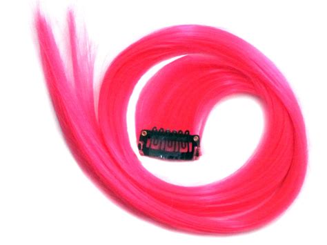 Clip-in Straight Synthetic Hair Extensions, Pink | Splash of Fantasy