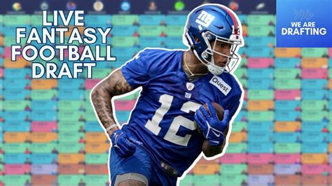 Wearedrafting Live Fantasy Football Draft Sleeper Team Ppr Youtube