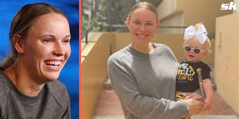 "Daughter like mother" - Caroline Wozniacki jokes about Olivia having the same backhand as her