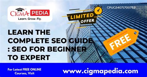 Learn The Complete SEO Guide SEO For Beginner To Expert Free Udemy