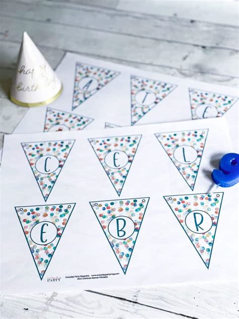 Free Printable Celebrate Banner - Everyday Party Magazine