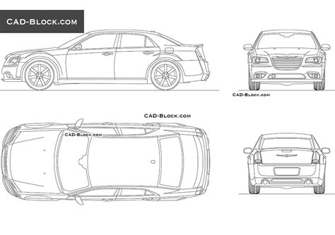 Chrysler 300 Autocad Blocks