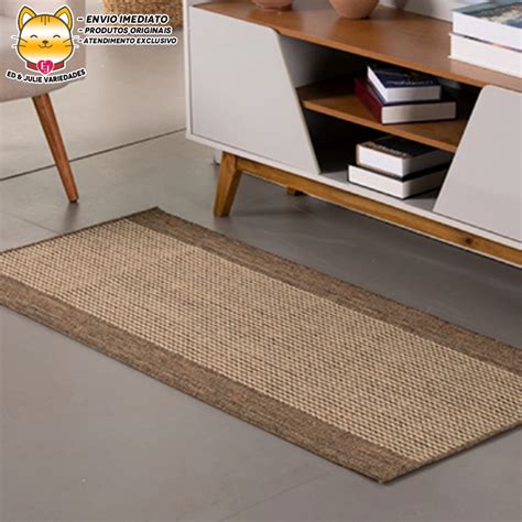 Valle Enxovais Tapete Passadeira Sisal Lancer 1m X 66cm PS31 Mescla