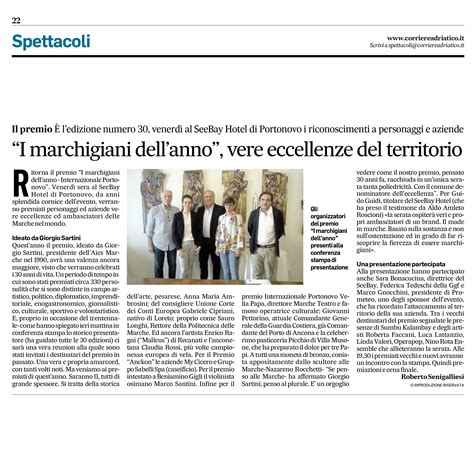 10 Set 2019 I Marchigiani Dellanno Vere Eccellenze Del Territorio