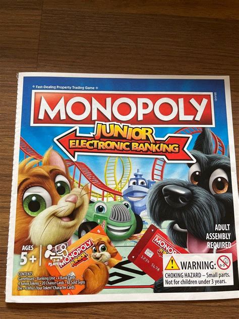 Monopoly Junior Electronic Banking Hobbies Toys Toys Games On