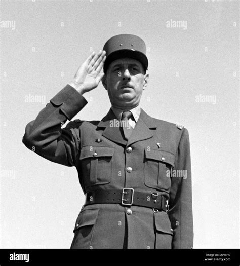 General Charles De Gaulle 1890 1970 In Tunis During Wwii June Stock