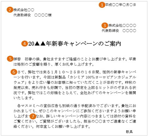 キャンペーン・セールの案内状の書き方｜文例・テンプレートつき