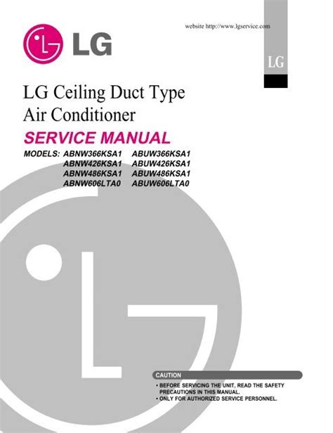 Lg Ceiling Duct Type Air Conditioner Manual - My Bios