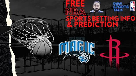 Orlando Magic VS Houston Rockets 11 7 22 FREE NBA Sports Betting Info