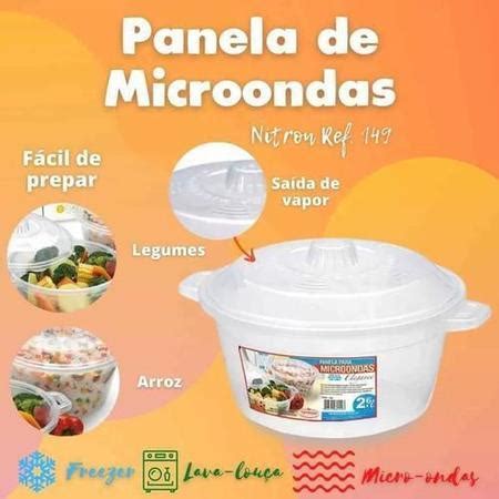 Panela Para Micro Ondas L Nitron Arroz Legumes Shopee Brasil