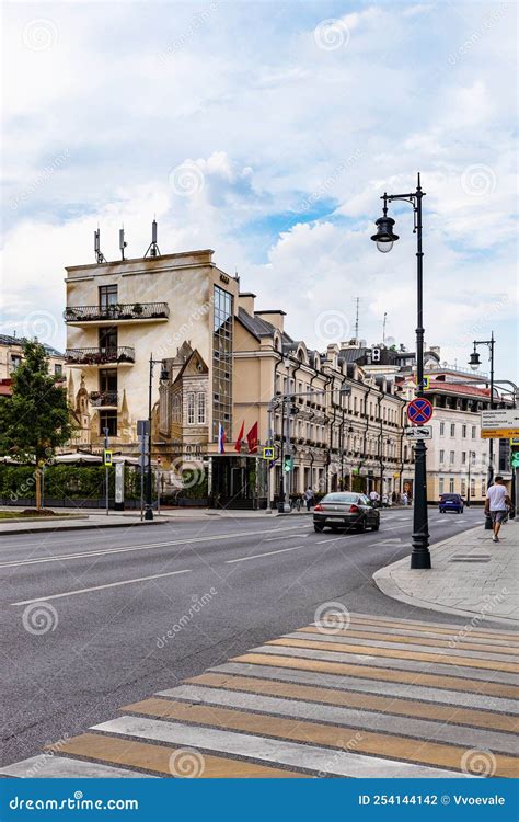 Ostozhenka Street in Moscow City in Summer Evening Editorial ...