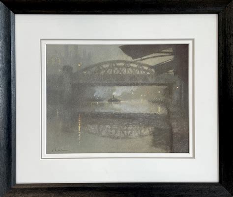 Bob Richardson Irwell Bridge Manchester Sold Carnes Fine Art