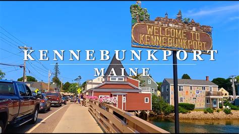 Downtown Kennebunkport Scenic Walk Kennebunkport Maine 4k