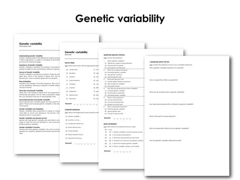 genetic variability   teachers
