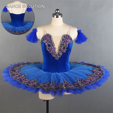 Royal Blue Pancake Tutu Velvet Bodice Ballet Dance Tutus Woman Girl