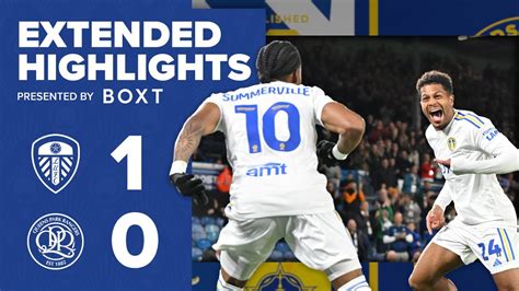 Extended Highlights Leeds United 1 0 Qpr Efl Championship Youtube