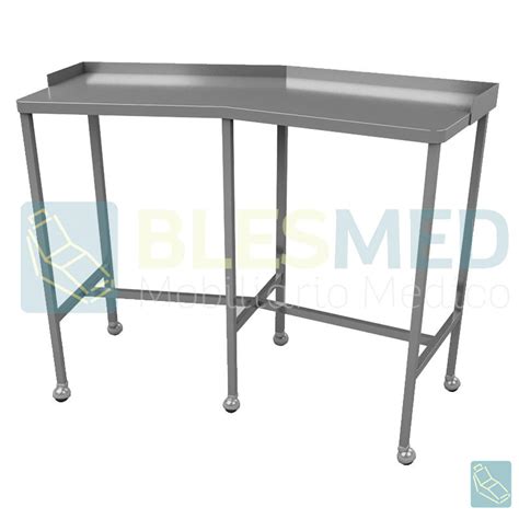 Mesa De Riñon Cubierta Acero Inoxidable Muebles Medicos BlesMed