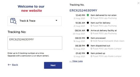 Poslaju Tracking Track Trace Pos Laju Parcel Here