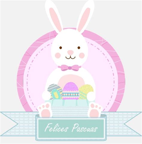 Tarjetas Dibujos Y Fondos De Pascua Gratis Felices Pascuas Conejo