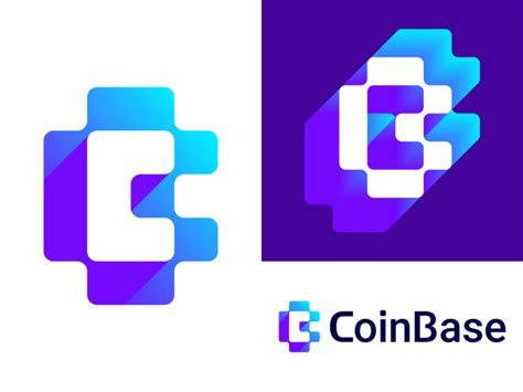 CoinBase logo design: CB negative space monogram by Alex Tass, logo ...