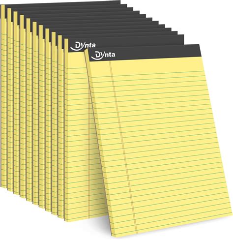 Amazon Dynta Notepads 8 5 X 11 Legal Pads Bulk 12 Packs Letter