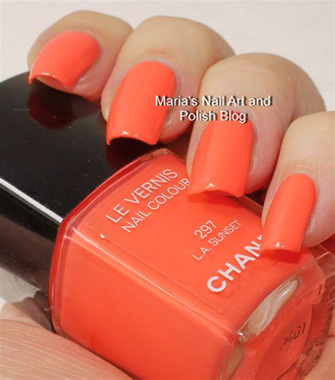 Marias Nail Art And Polish Blog Chanel La Sunset 297 Robertson