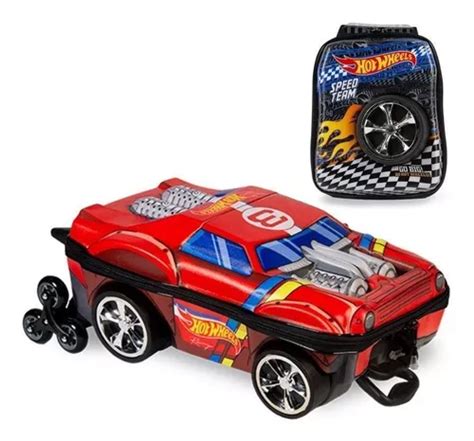 Kit Mochila d Rodinhas E Lancheira Hot Wheels Night Shifter Frete grátis