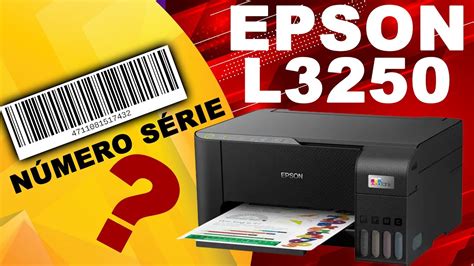 Epson L Onde Est O N Mero De S Rie Da Minha Impressora N Mero De