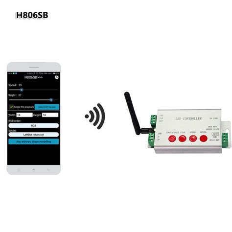 H806sb Led Sd Card Controller Wifi Spi Controller Dc5 24v Wifi