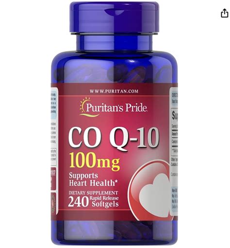 Puritans Pride QSORB CoQ10 100 Mg 30 60 240 Softgels Exp 2026 Lazada PH