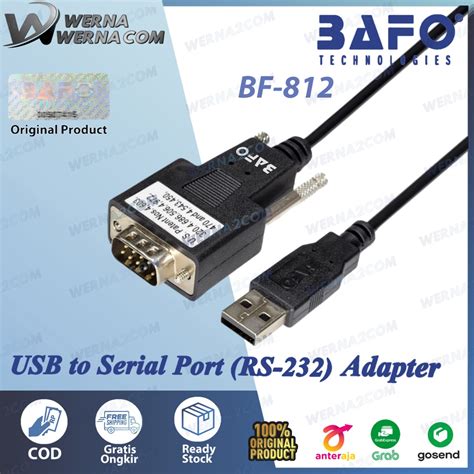 Jual USB To Serial Port RS 232 Adapter BAFO BF 812 RS 232 DB9