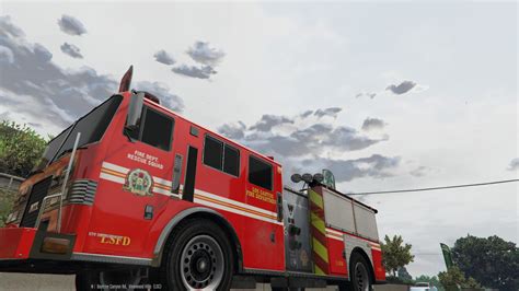 UV Mapped Firetruck LAFD LFSD GTA5 Mods