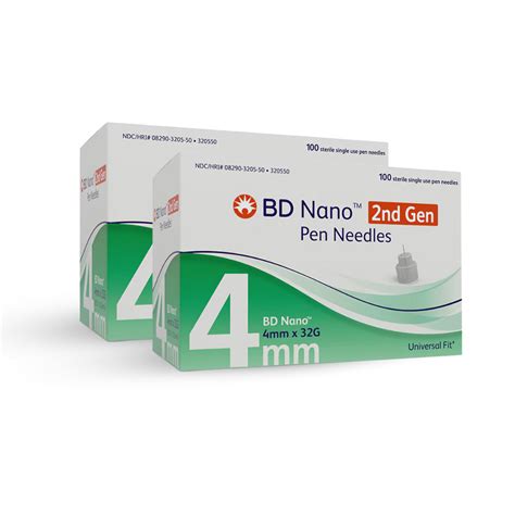 Bd Nano Ultra Fine Pen Needles Mm X G Count National