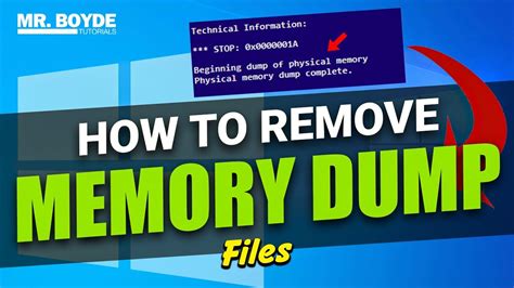 How To Remove System Error Memory Dump Files On Windows 10 YouTube