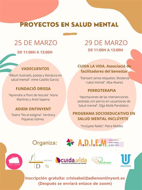 Jornadas On Line Proyectos En Salud Mental