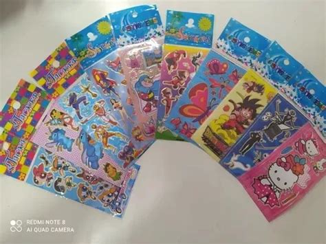 Cartelas De Adesivos E Stickers Infantil Temas Variados