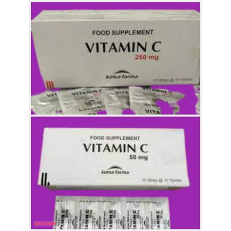 Jual Vitamin C 250 Mg Kimia Farma 50 Mg Kimia Farma Box Shopee Indonesia