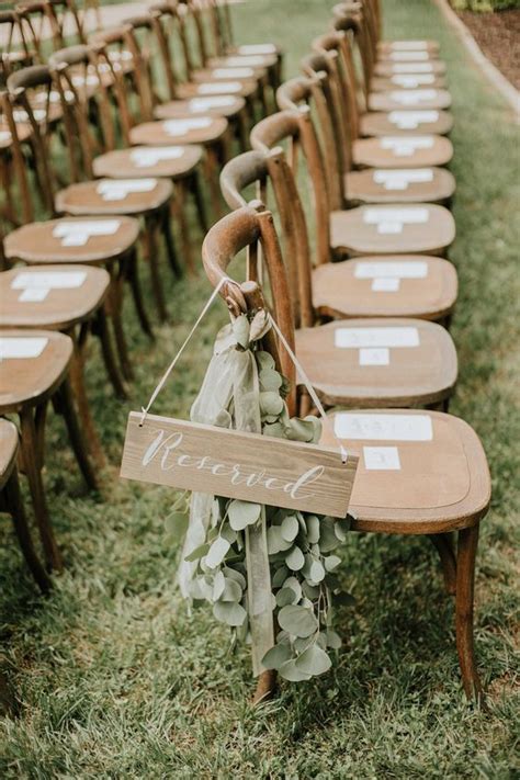 Beautiful Thoughtful Ideas To Highlight Reserved Seats At Your