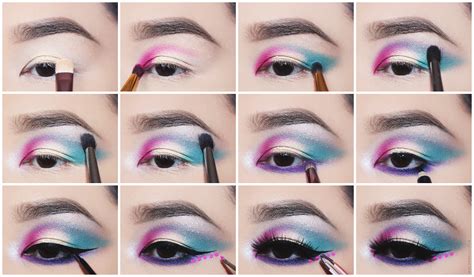 Pink and turquoise eye makeup 💫 | Turquoise makeup, Turquoise eye ...