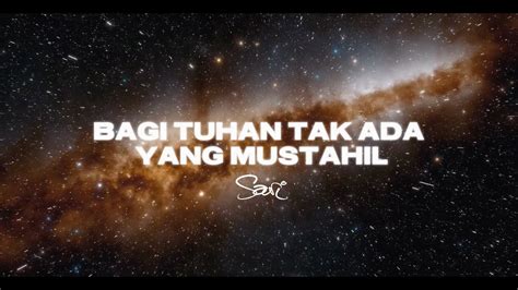 Sari Simorangkir Bagi Tuhan Tak Ada Yang Mustahil Official Lyric