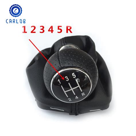 Carlob 12mm New 1 2 3 4 5 R Speed Car Styling Manual Gear Shift Knob