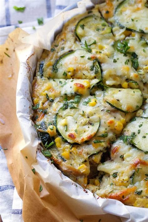 Sweet Corn And Zucchini Pie Recipe Pinch Of Yum