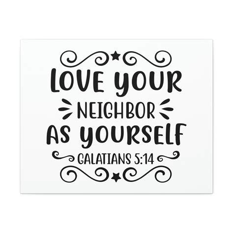 Scripture Walls Love Your Neighbor As Yourself Galatians 5:14 Star