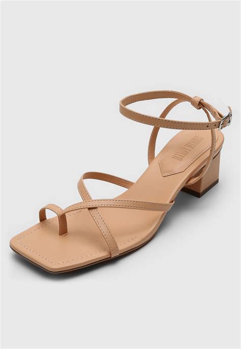 Sandália Santa Lolla Tiras Nude Compre Agora Dafiti Brasil