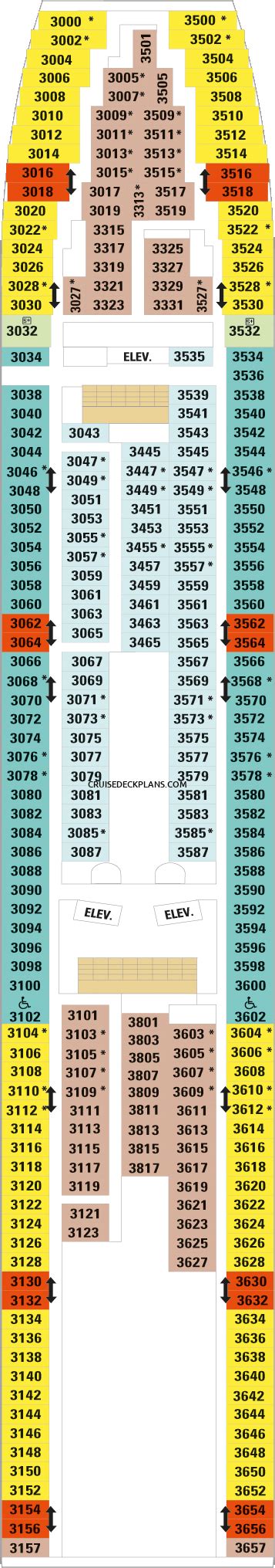 Vision Of The Seas Deck Plans Layouts Pictures Videos