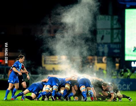 On A Cold Day The Heat Coming Off A Rugby Scrum Can Be Such That It