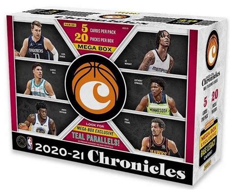 2020 21 Panini Chronicles Basketball Mega Box With 20 Packs