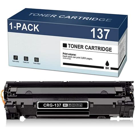 Canon 137 Black Toner Cartridge Replacement for Canon 137 Toner ...