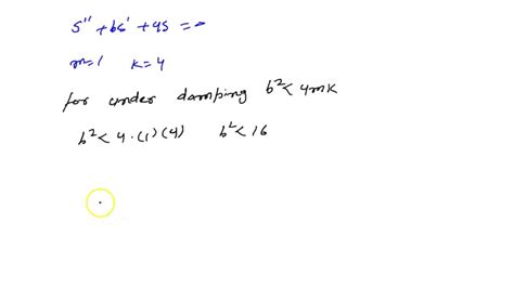 Solved For The Differential Equation S Bs 8s 0 Find The Values Of B 0 That Make The